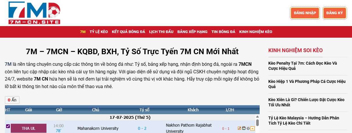 thao tác dễ dàng trên nền tảng 7m cn